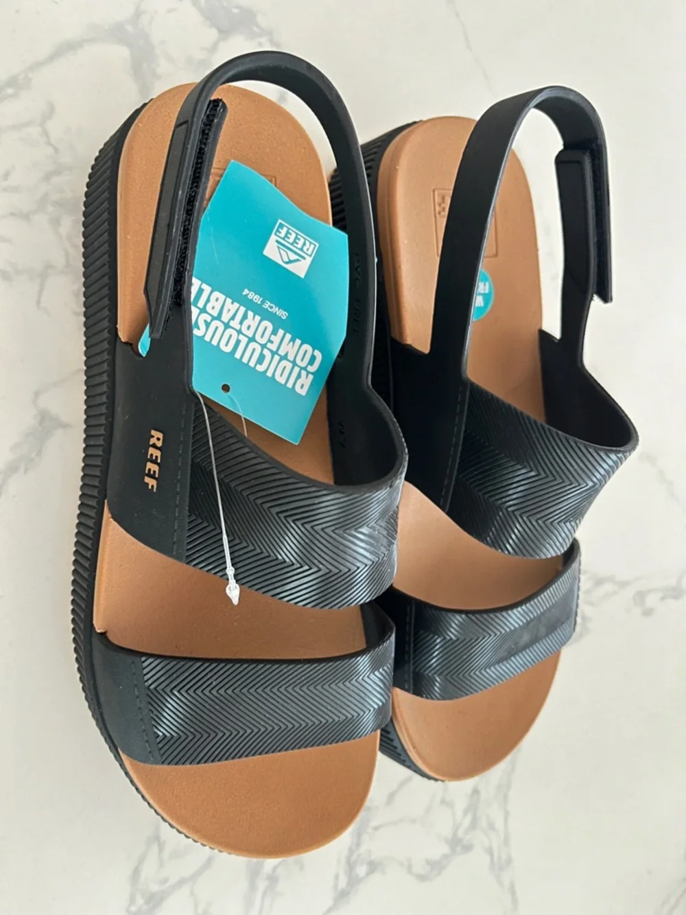 Reef Water Vista Higher | Black/Cognac | Size 9 | NWT - Picture 15 of 15